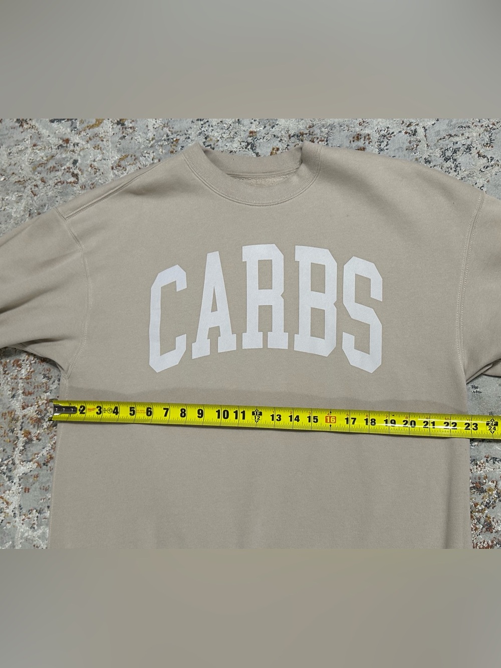 Abercrombie & Fitch CARBS Food and Drink Vintage Sunday Crew Sweatshirt Large - Picture 5 of 12